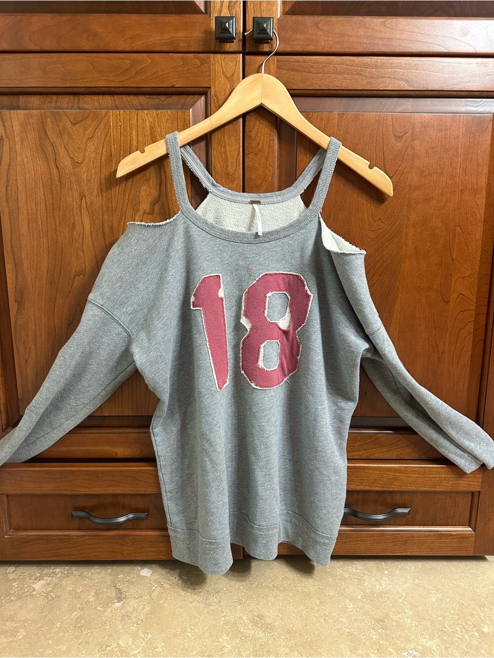 Free People Heather Gray Knit Sweater